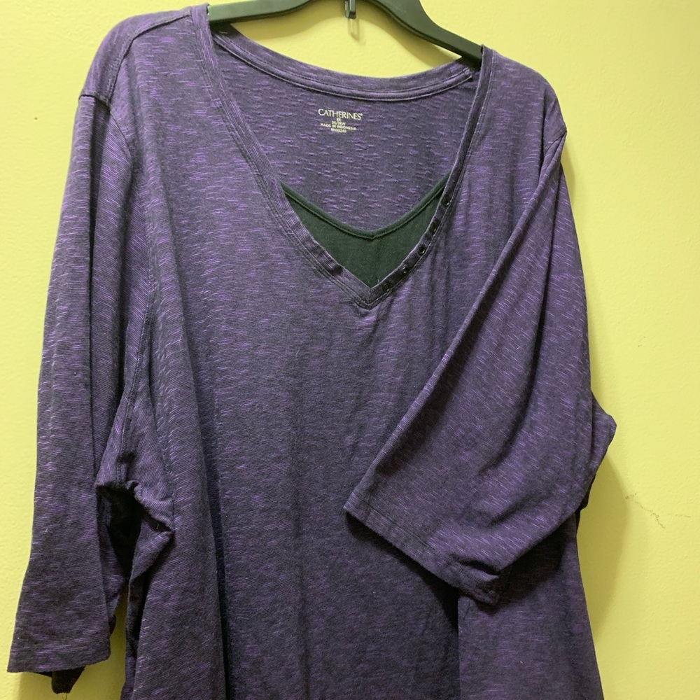 Catherine’s 3x 3/4 Sleeve Knit Top